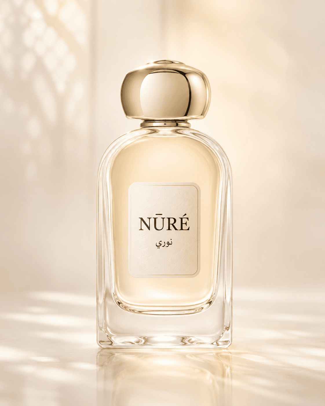 Layered oud ritual perfume bottle